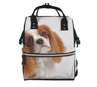 Hnnkloy Cavalier King Charles Spaniel, Large Capacity Mummy Backpack Diaper Bag Travel Backpack for Outdoor
