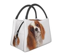 Hnnkloy Cavalier King Charles Spaniel, Portable Lunch Bag, Insulated Tote Bag Durable Lunch Box Reusable Cooler Bag