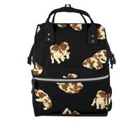 Hnnkloy Cavalier Puppy, Large Capacity Mummy Backpack Diaper Bag Travel Backpack for Outdoor