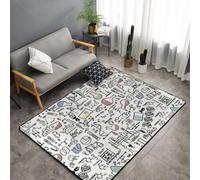 Hnnkloy Chemistry Experiments Science Science Experiments, Area Rug, Large Carpet, Anti-Skid Floor Mat For Living Room, Bedroom 150 X 100 cm