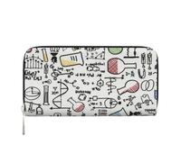 Hnnkloy Chemistry Experiments Science Science Experiments, PU Leather Wallets Large Capacity Clutch Wallet for Men Women