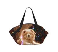 Hnnkloy Chow Chow White Fluffy Dogs Pets Dogs Christmas,Portable Camping Mat Multifunctional Foldable Picnic Blanket As Camping Tote Bag For Traveling