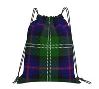 Hnnkloy Clan Sutherland Scottish Tartan Plaid, Drawstring Backpack Unisex Sport Gym Bag Casual Daypack Drawstring Sackpack