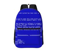 Hnnkloy Classic Blue Screen Of Death Errors, 17 Inch Backpack With Pockets Casual Daypack Water Resistant School Bag
