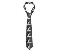 Hnnkloy Classic Neck Tie Border Collie Dog Spotted Snow Men'S Necktie
