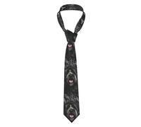 Hnnkloy Classic Neck Tie Cute Tibetan Terrier Printed Men'S Necktie