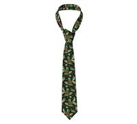 Hnnkloy Classic Neck Tie Merry Christmas Holly Men'S Necktie