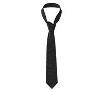 Hnnkloy Classic Neck Tie Space Stars Black And White Seamless Men'S Necktie