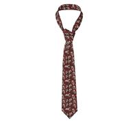 Hnnkloy Classic Neck Tie The Christmas Basset Hound Men'S Necktie