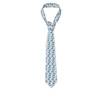 Hnnkloy Classic Neck Tie Whale Marine Life Simple Flat Pattern Men'S Necktie