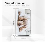 Hnnkloy Cocker Spaniel Brown Spaniel Sad Dogs Dogs Pets, PU Leather Wallets Large Capacity Clutch Wallet for Men Women