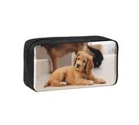 Hnnkloy Cocker Spaniel Puppy Small Spaniel Dogs Pets, Big Capacity Pencil Case Portable Pen Pouch Stationery Bag for School Office