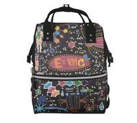 Hnnkloy Colorful Scientific Formulas Calculations Board, Large Capacity Mummy Backpack Diaper Bag Travel Backpack for Outdoor