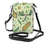 Hnnkloy Corn Peas Pod Beans Pod Caper, Cell Phone Purses For Women, Small Crossbody Bags - PU Leather Cellphone Wallet With Credit Card Slots