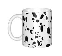 Hnnkloy Cow Skin Dalmatians Dog Spots Animal Animals Dalmatian,Ceramic Mug Large Coffee Cup Suitable for Kitchen Restaurant Office Coffee Shop 330ml