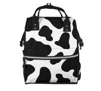 Hnnkloy Cow Spot, Large Capacity Mummy Backpack Diaper Bag Travel Backpack for Outdoor