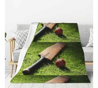 Hnnkloy Cricket Bat And Ball,Throw Blanket Warm Flannel Plush Soft Sofa Blanket As Bed Cover/Bed Sheets,60"x50"