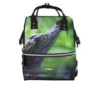 Hnnkloy Crocodile, Large Capacity Mummy Backpack Diaper Bag Travel Backpack for Outdoor
