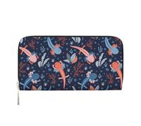 Hnnkloy Cute Axolotl, PU Leather Wallets Large Capacity Clutch Wallet for Men Women