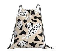 Hnnkloy Cute Dalmatian, Drawstring Backpack Unisex Sport Gym Bag Casual Daypack Drawstring Sackpack