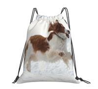 Hnnkloy Cute Dog Print, Drawstring Backpack Unisex Sport Gym Bag Casual Daypack Drawstring Sackpack