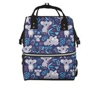 Hnnkloy Cute Koala Bears Animals Australia, Large Capacity Mummy Backpack Diaper Bag Travel Backpack for Outdoor