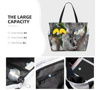 Hnnkloy Cute Koala, Large Capacity Beach Bag Travel Shoulder Bag For Women - Waterproof Tote Handbag