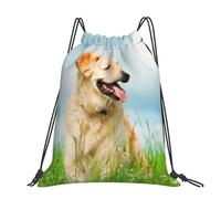 Hnnkloy Cute Labrador Dog Printed, Drawstring Backpack Unisex Sport Gym Bag Casual Daypack Drawstring Sackpack