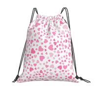 Hnnkloy Cute Little Hearts, Drawstring Backpack Unisex Sport Gym Bag Casual Daypack Drawstring Sackpack
