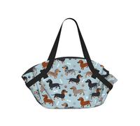 Hnnkloy Dachshund Paws And Bones Blue,Portable Camping Mat Multifunctional Foldable Picnic Blanket As Camping Tote Bag For Traveling