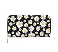 Hnnkloy Daisy Florals, PU Leather Wallets Large Capacity Clutch Wallet for Men Women