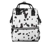 Hnnkloy Dalmatian Dog Print Black Spot, Large Capacity Mummy Backpack Diaper Bag Travel Backpack for Outdoor