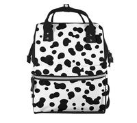 Hnnkloy Dalmatian Dog Seamless Pattern Or Cow Skin, Large Capacity Mummy Backpack Diaper Bag Travel Backpack for Outdoor