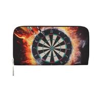 Hnnkloy Dart Board Printed, PU Leather Wallets Large Capacity Clutch Wallet for Men Women