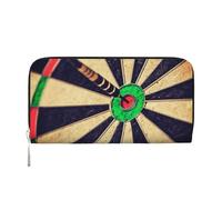 Hnnkloy Dart Board, PU Leather Wallets Large Capacity Clutch Wallet for Men Women