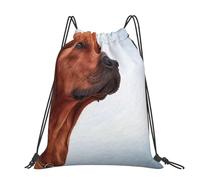 Hnnkloy Dog Rhodesian Ridgeback, Drawstring Backpack Unisex Sport Gym Bag Casual Daypack Drawstring Sackpack