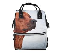 Hnnkloy Dog Rhodesian Ridgeback, Large Capacity Mummy Backpack Diaper Bag Travel Backpack for Outdoor