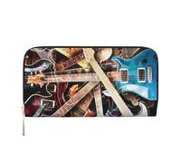Hnnkloy Electric Guitar, PU Leather Wallets Large Capacity Clutch Wallet for Men Women
