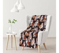 Hnnkloy English Bulldog,Soft Blanket for Couch Sofa Bed Warm Anti-Pilling Flannel Plush Throw Blanket 76 X 102 cm