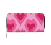 Hnnkloy Ethnic Style Hand Drawn Hearts, PU Leather Wallets Large Capacity Clutch Wallet for Men Women