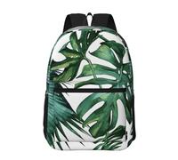 Hnnkloy Flourishing Palm Leaves, 17 Inch Backpack With Pockets Casual Daypack Water Resistant School Bag