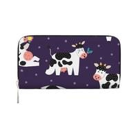 Hnnkloy Funny Cows Funny Farm, PU Leather Wallets Large Capacity Clutch Wallet for Men Women