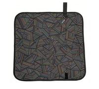 Hnnkloy Geometric Linear Rainbow 3D Printed,Folding Seat Mat, Oxford Cloth Sit Mat, Portable Seat Cushion for Outdoor Camping Traveling