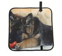 Hnnkloy German Shepherd,Folding Seat Mat, Oxford Cloth Sit Mat, Portable Seat Cushion for Outdoor Camping Traveling
