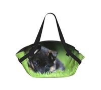 Hnnkloy German Shepherd Puppy Pets Lawn Bokeh Dogs,Portable Camping Mat Multifunctional Foldable Picnic Blanket As Camping Tote Bag For Traveling