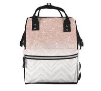 Hnnkloy Glittery Pretty Pattern, Large Capacity Mummy Backpack Diaper Bag Travel Backpack for Outdoor