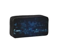 Hnnkloy Glowing Mathematical Physics Chemistry Formulas, Big Capacity Pencil Case Portable Pen Pouch Stationery Bag for School Office