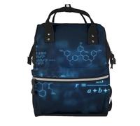 Hnnkloy Glowing Mathematical Physics Chemistry Formulas, Large Capacity Mummy Backpack Diaper Bag Travel Backpack for Outdoor