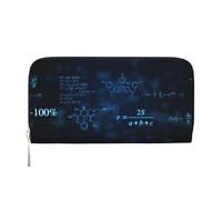 Hnnkloy Glowing Mathematical Physics Chemistry Formulas, PU Leather Wallets Large Capacity Clutch Wallet for Men Women