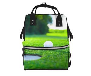 Hnnkloy Golf Course, Large Capacity Mummy Backpack Diaper Bag Travel Backpack for Outdoor